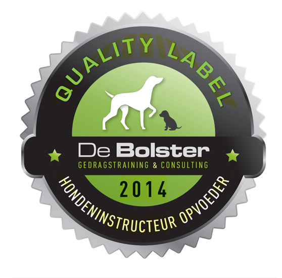 De Bolster kwaliteitslabel - hondeninstructeur-opvoeder 2014